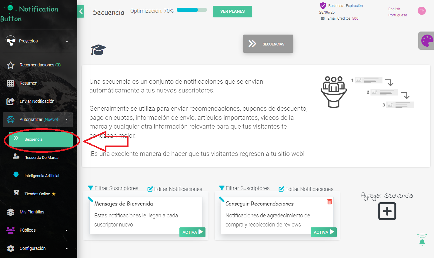 Configurar Flujo de Engagement Nuevo 3